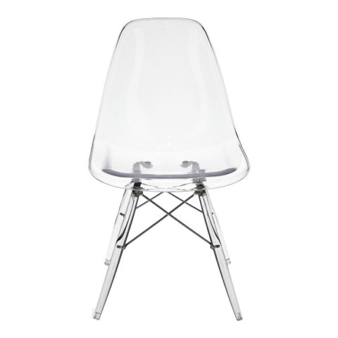 D2.DESIGN Krzesło P016 Clear, tworzywo PP+ metal transparentne D2.DESIGN Krzesło P016 Clear, tworzywo PP+ metal transparentne