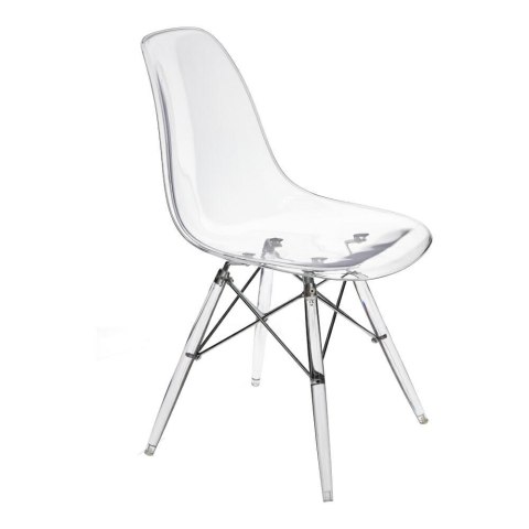 D2.DESIGN Krzesło P016 Clear, tworzywo PP+ metal transparentne D2.DESIGN Krzesło P016 Clear, tworzywo PP+ metal transparentne