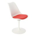 Simplet Krzesło Tulip Basic białe/czerwo na poduszka