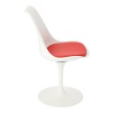Simplet Krzesło Tulip Basic białe/czerwo na poduszka Simplet Krzesło Tulip Basic białe/czerwo na poduszka