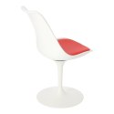 Simplet Krzesło Tulip Basic białe/czerwo na poduszka Simplet Krzesło Tulip Basic białe/czerwo na poduszka