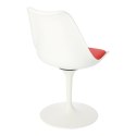 Simplet Krzesło Tulip Basic białe/czerwo na poduszka Simplet Krzesło Tulip Basic białe/czerwo na poduszka