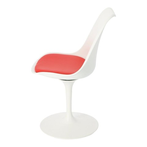 Simplet Krzesło Tulip Basic białe/czerwo na poduszka Simplet Krzesło Tulip Basic białe/czerwo na poduszka