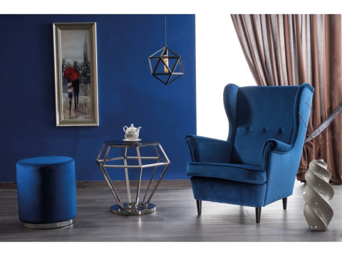 SIGNAL FOTEL LORD VELVET GRANATOWY BLUVEL 86 / WENGE SIGNAL FOTEL LORD VELVET GRANATOWY BLUVEL 86 / WENGE