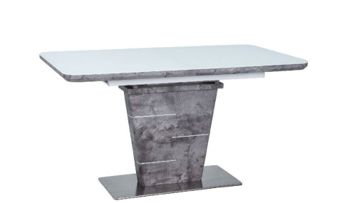SIGNAL STÓŁ ILARIO BIAŁY LAKIER/EFEKT BETONU 140(180)X80 SIGNAL STÓŁ ILARIO BIAŁY LAKIER/EFEKT BETONU 140(180)X80
