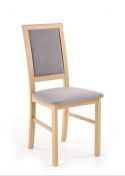 Halmar SYLWEK1 krzesło dąb miodowy / tkanina tap: Inari 91 szary