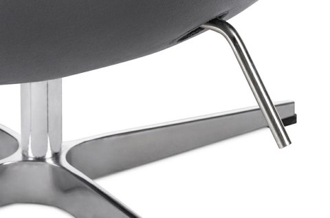 King Home Fotel EGG CLASSIC VELVET obrotowy z funkcją bujania ciemny szary - welur, podstawa aluminium polerowane King Home Fotel EGG CLASSIC VELVET obrotowy z funkcją bujania ciemny szary - welur, podstawa aluminium polerowane