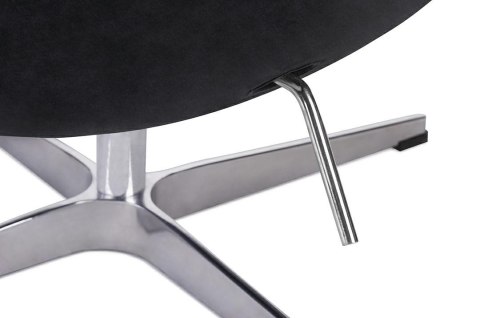 King Home Fotel EGG CLASSIC VELVET czarny - welur obrotowy z funkcją bujania podstawa polerowane aluminium korpus włókno szklane King Home Fotel EGG CLASSIC VELVET czarny - welur obrotowy z funkcją bujania podstawa polerowane aluminium korpus włókno szklane