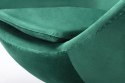 King Home Fotel EGG CLASSIC VELVET zielony - welur, podstawa aluminiowa