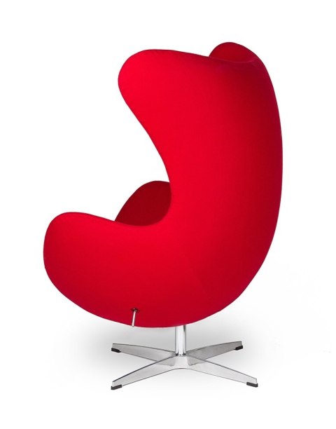 FOTEL EGG CLASSIC OBROTOWY FUNKCJA BUJANIA CZERWONY - wełna kaszmirowa POLEROWANE ALUMINIUM KORPUS WŁÓKNO SZKLANE King Home FOTEL EGG CLASSIC OBROTOWY FUNKCJA BUJANIA CZERWONY - wełna kaszmirowa POLEROWANE ALUMINIUM KORPUS WŁÓKNO SZKLANE King Home