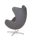 FOTEL WYPOCZYNKOWY OBROTOWY EGG CLASSIC King Home GRAFITOWY szary.4 - WEŁNA KASZMIROWA podstawa POLEROWANE ALUMINIUM FOTEL WYPOCZYNKOWY OBROTOWY EGG CLASSIC King Home GRAFITOWY szary.4 - WEŁNA KASZMIROWA podstawa POLEROWANE ALUMINIUM