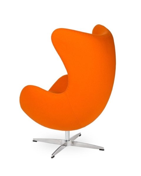 King Home Fotel EGG CLASSIC obrotowy z funkcją bujania, marchewkowy.38 - wełna kaszmirowa, podstawa aluminiowa King Home Fotel EGG CLASSIC obrotowy z funkcją bujania, marchewkowy.38 - wełna kaszmirowa, podstawa aluminiowa