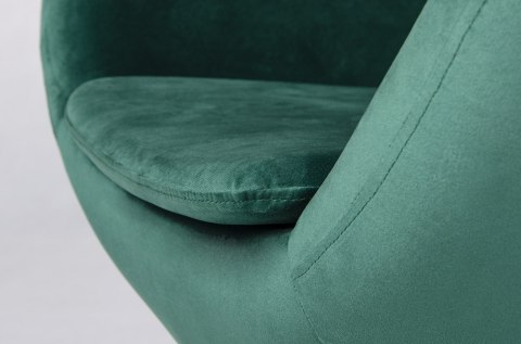 King Home Fotel obrotowy z funkcją bujania EGG SZEROKI VELVET ciemny zielony. 18 - welur, podstawa stal polerowana King Home Fotel obrotowy z funkcją bujania EGG SZEROKI VELVET ciemny zielony. 18 - welur, podstawa stal polerowana