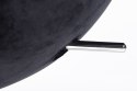 King Home Fotel EGG SZEROKI VELVET czarny.50 - welur, podstawa stal polerowana King Home Fotel EGG SZEROKI VELVET czarny.50 - welur, podstawa stal polerowana