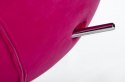 King Home Fotel EGG SZEROKI VELVET fuksja.33 - welur, podstawa stal polerowana King Home Fotel EGG SZEROKI VELVET fuksja.33 - welur, podstawa stal polerowana