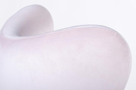 King Home Fotel EGG SZEROKI VELVET jasny róż.30 - welur podstawa stal polerowana obrotowy z funkcją bujania King Home Fotel EGG SZEROKI VELVET jasny róż.30 - welur podstawa stal polerowana obrotowy z funkcją bujania