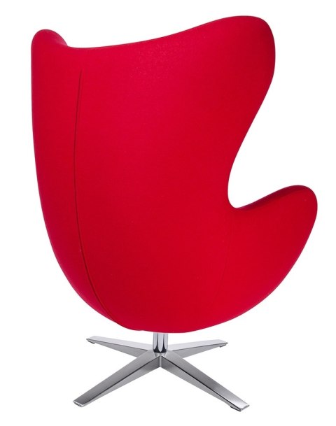 King Home Fotel EGG SZEROKI obrotowy z funkcją bujania czerwony.1 - wełna kaszmirowa, podstawa stal polerowana King Home Fotel EGG SZEROKI obrotowy z funkcją bujania czerwony.1 - wełna kaszmirowa, podstawa stal polerowana