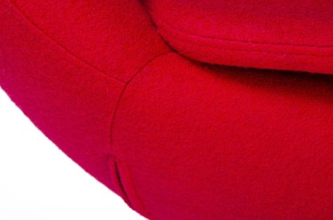 King Home Fotel EGG SZEROKI obrotowy z funkcją bujania czerwony.1 - wełna kaszmirowa, podstawa stal polerowana King Home Fotel EGG SZEROKI obrotowy z funkcją bujania czerwony.1 - wełna kaszmirowa, podstawa stal polerowana