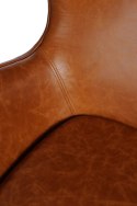 D2.DESIGN Fotel Jajo brązowy jasny vintage Premium