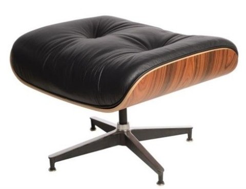 D2.DESIGN Fotel Vip z podnóżkiem czarny/rosewood/standard base D2.DESIGN Fotel Vip z podnóżkiem czarny/rosewood/standard base