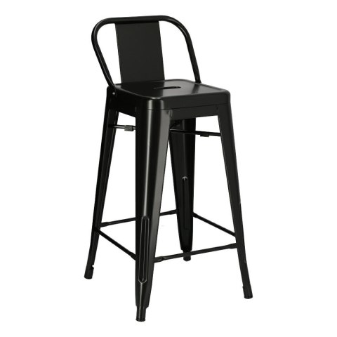 HOKER KRZESŁO BAROWE Paris Back short 66 cm CZARNY insp. Tolix D2.DESIGN METALOWY Z OPARCIEM I PODNÓŻKIEM MOŻNA SZTAPLOWAĆ HOKER KRZESŁO BAROWE Paris Back short 66 cm CZARNY insp. Tolix D2.DESIGN METALOWY Z OPARCIEM I PODNÓŻKIEM MOŻNA SZTAPLOWAĆ