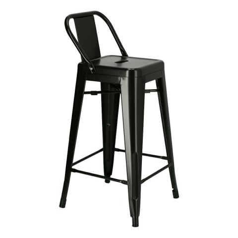 HOKER KRZESŁO BAROWE Paris Back short 66 cm CZARNY insp. Tolix D2.DESIGN METALOWY Z OPARCIEM I PODNÓŻKIEM MOŻNA SZTAPLOWAĆ HOKER KRZESŁO BAROWE Paris Back short 66 cm CZARNY insp. Tolix D2.DESIGN METALOWY Z OPARCIEM I PODNÓŻKIEM MOŻNA SZTAPLOWAĆ