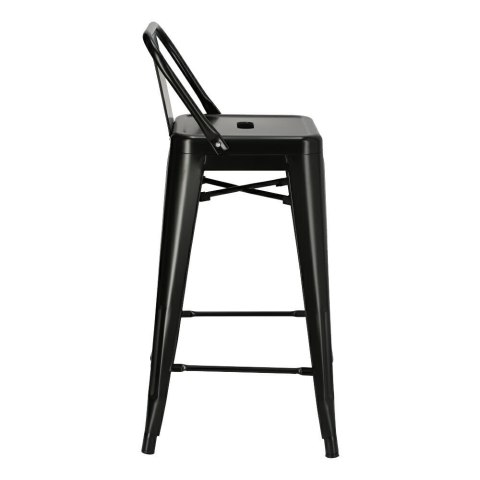 HOKER KRZESŁO BAROWE Paris Back short 66 cm CZARNY insp. Tolix D2.DESIGN METALOWY Z OPARCIEM I PODNÓŻKIEM MOŻNA SZTAPLOWAĆ HOKER KRZESŁO BAROWE Paris Back short 66 cm CZARNY insp. Tolix D2.DESIGN METALOWY Z OPARCIEM I PODNÓŻKIEM MOŻNA SZTAPLOWAĆ