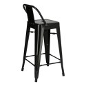 HOKER KRZESŁO BAROWE Paris Back short 66 cm CZARNY insp. Tolix D2.DESIGN METALOWY Z OPARCIEM I PODNÓŻKIEM MOŻNA SZTAPLOWAĆ HOKER KRZESŁO BAROWE Paris Back short 66 cm CZARNY insp. Tolix D2.DESIGN METALOWY Z OPARCIEM I PODNÓŻKIEM MOŻNA SZTAPLOWAĆ