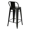HOKER KRZESŁO BAROWE Paris Back short 66 cm CZARNY insp. Tolix D2.DESIGN METALOWY Z OPARCIEM I PODNÓŻKIEM MOŻNA SZTAPLOWAĆ HOKER KRZESŁO BAROWE Paris Back short 66 cm CZARNY insp. Tolix D2.DESIGN METALOWY Z OPARCIEM I PODNÓŻKIEM MOŻNA SZTAPLOWAĆ