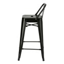 HOKER KRZESŁO BAROWE Paris Back short 66 cm CZARNY insp. Tolix D2.DESIGN METALOWY Z OPARCIEM I PODNÓŻKIEM MOŻNA SZTAPLOWAĆ HOKER KRZESŁO BAROWE Paris Back short 66 cm CZARNY insp. Tolix D2.DESIGN METALOWY Z OPARCIEM I PODNÓŻKIEM MOŻNA SZTAPLOWAĆ