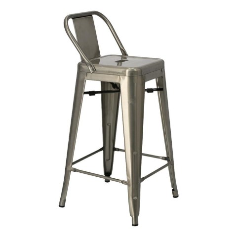 D2.DESIGN Hoker Stołek barowy z oparciem Paris Back short 66cm metaliczny insp. Tolix metal malowany proszkowo podpórka na nogi D2.DESIGN Hoker Stołek barowy z oparciem Paris Back short 66cm metaliczny insp. Tolix metal malowany proszkowo podpórka na nogi