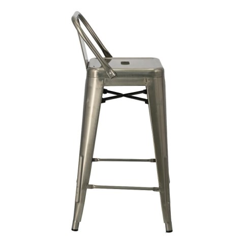 D2.DESIGN Hoker Stołek barowy z oparciem Paris Back short 66cm metaliczny insp. Tolix metal malowany proszkowo podpórka na nogi D2.DESIGN Hoker Stołek barowy z oparciem Paris Back short 66cm metaliczny insp. Tolix metal malowany proszkowo podpórka na nogi