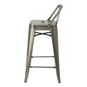 D2.DESIGN Hoker Stołek barowy z oparciem Paris Back short 66cm metaliczny insp. Tolix metal malowany proszkowo podpórka na nogi D2.DESIGN Hoker Stołek barowy z oparciem Paris Back short 66cm metaliczny insp. Tolix metal malowany proszkowo podpórka na nogi