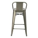 D2.DESIGN Hoker Stołek barowy z oparciem Paris Back short 66cm metaliczny insp. Tolix metal malowany proszkowo podpórka na nogi D2.DESIGN Hoker Stołek barowy z oparciem Paris Back short 66cm metaliczny insp. Tolix metal malowany proszkowo podpórka na nogi