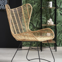 Halmar INDIANA fotel wypoczynkowy rattan naturalny Halmar INDIANA fotel wypoczynkowy rattan naturalny