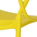 D2.DESIGN Krzesło Lexi żółte tworzywo PP insp. Master chair wygodne i nowoczesne do jadalni recepcji na taras D2.DESIGN Krzesło Lexi żółte tworzywo PP insp. Master chair wygodne i nowoczesne do jadalni recepcji na taras