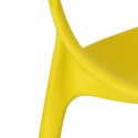 D2.DESIGN Krzesło Lexi żółte tworzywo PP insp. Master chair wygodne i nowoczesne do jadalni recepcji na taras D2.DESIGN Krzesło Lexi żółte tworzywo PP insp. Master chair wygodne i nowoczesne do jadalni recepcji na taras