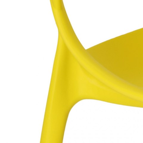 D2.DESIGN Krzesło Lexi żółte tworzywo PP insp. Master chair wygodne i nowoczesne do jadalni recepcji na taras D2.DESIGN Krzesło Lexi żółte tworzywo PP insp. Master chair wygodne i nowoczesne do jadalni recepcji na taras
