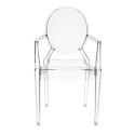 D2.DESIGN Krzesło Royal transparentne poliwęglan z podłokietnikami do domu recepcji lokalu hotelu D2.DESIGN Krzesło Royal transparentne poliwęglan z podłokietnikami do domu recepcji lokalu hotelu