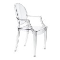 D2.DESIGN Krzesło Royal transparentne poliwęglan z podłokietnikami do domu recepcji lokalu hotelu D2.DESIGN Krzesło Royal transparentne poliwęglan z podłokietnikami do domu recepcji lokalu hotelu