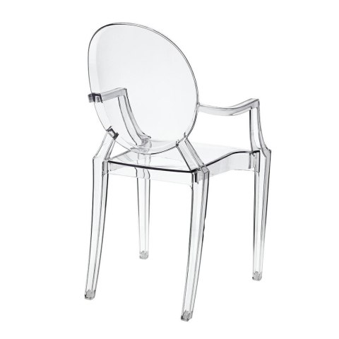 D2.DESIGN Krzesło Royal transparentne poliwęglan z podłokietnikami do domu recepcji lokalu hotelu D2.DESIGN Krzesło Royal transparentne poliwęglan z podłokietnikami do domu recepcji lokalu hotelu