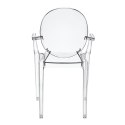 D2.DESIGN Krzesło Royal transparentne poliwęglan z podłokietnikami do domu recepcji lokalu hotelu D2.DESIGN Krzesło Royal transparentne poliwęglan z podłokietnikami do domu recepcji lokalu hotelu