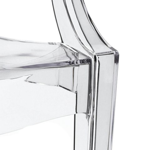 D2.DESIGN Krzesło Royal transparentne poliwęglan z podłokietnikami do domu recepcji lokalu hotelu D2.DESIGN Krzesło Royal transparentne poliwęglan z podłokietnikami do domu recepcji lokalu hotelu