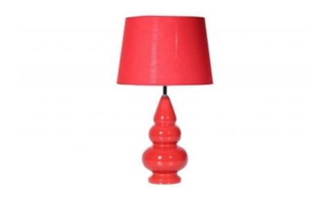 OUTLET Forte AZ-LA-287 lampa ceramiczna czerwona OUTLET Forte AZ-LA-287 lampa ceramiczna czerwona