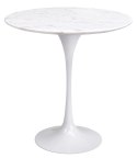Stolik TULIP MARBLE MINI biały - blat okrągły marmurowy, metal Stolik TULIP MARBLE MINI biały - blat okrągły marmurowy, metal