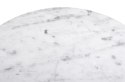 Stolik TULIP MARBLE MINI biały - blat okrągły marmurowy, metal Stolik TULIP MARBLE MINI biały - blat okrągły marmurowy, metal