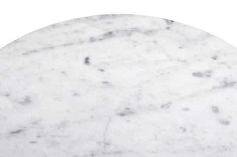 Stolik TULIP MARBLE MINI biały - blat okrągły marmurowy, metal Stolik TULIP MARBLE MINI biały - blat okrągły marmurowy, metal