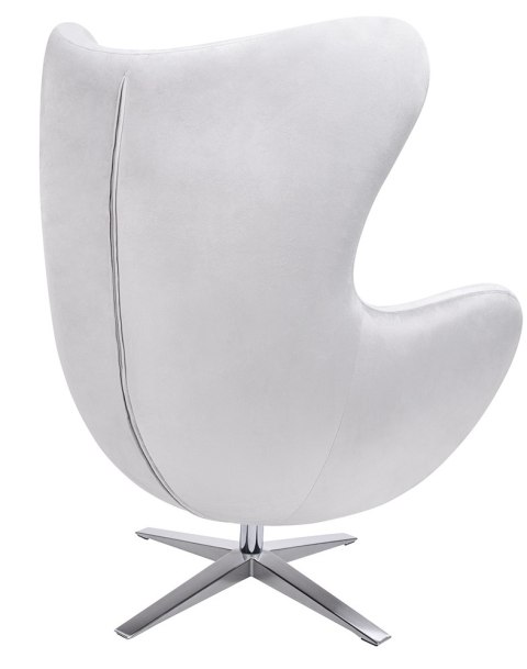 King Home Fotel EGG SZEROKI VELVET jasny szary.37 - welur, podstawa stal polerowana King Home Fotel EGG SZEROKI VELVET jasny szary.37 - welur, podstawa stal polerowana