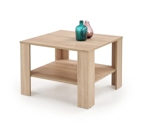 Halmar ława z półką KWADRO KWADRAT kolor dąb sonoma-MDF laminat 70x70 Halmar ława z półką KWADRO KWADRAT kolor dąb sonoma-MDF laminat 70x70