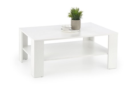 Halmar ława z półką KWADRO kolor biały-MDF laminowany 110x65 Halmar ława z półką KWADRO kolor biały-MDF laminowany 110x65